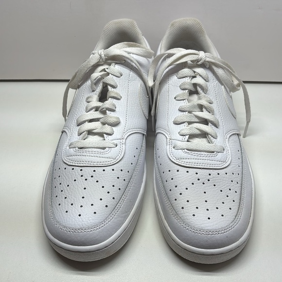 Nike Court Vision Lo Mens Athletic Shoes Sneakers Size 11 Triple White - Picture 2 of 12